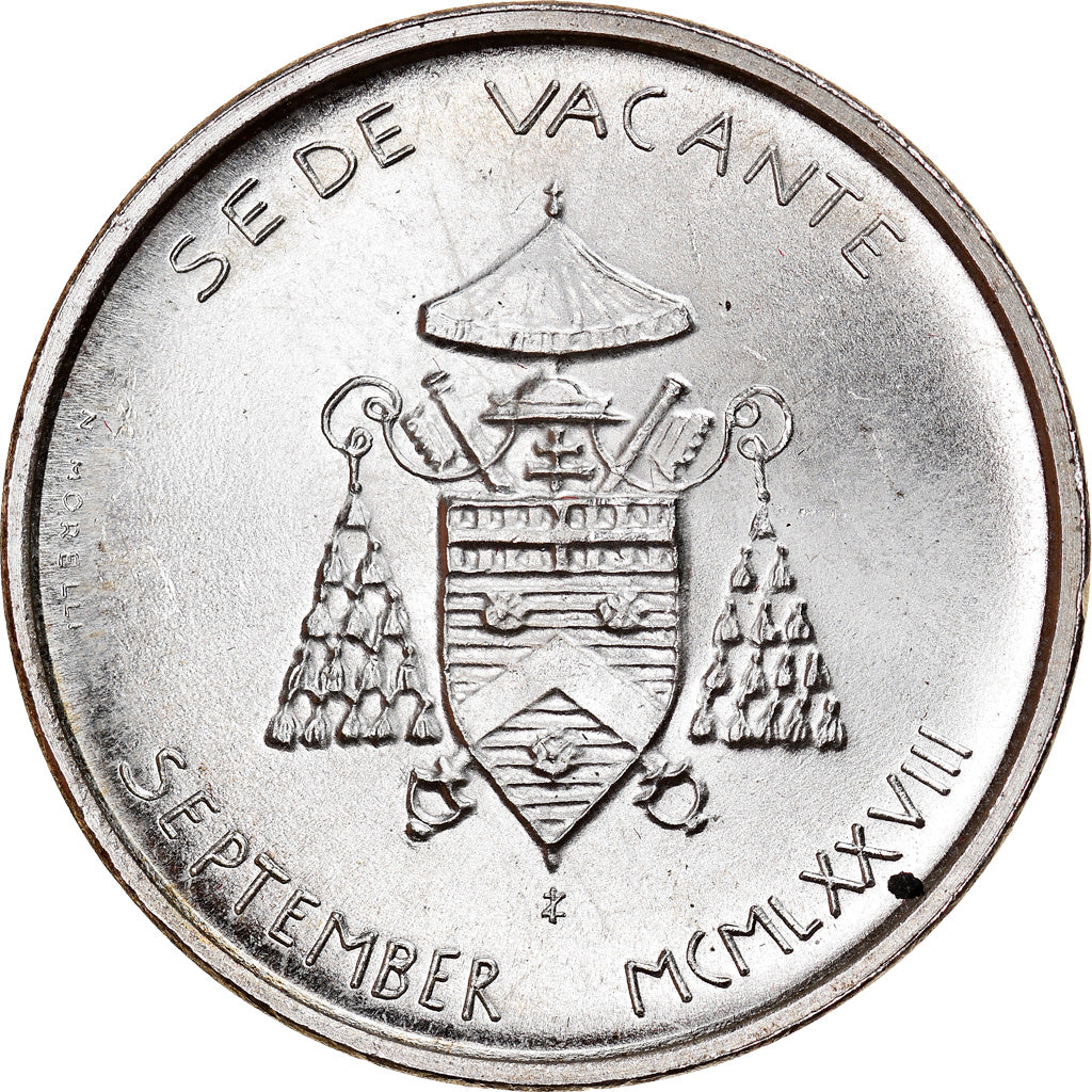 Coin, VATICAN CITY, Sede Vacante, 500 Lire, 1978, Roma, MS(65-70), Silver