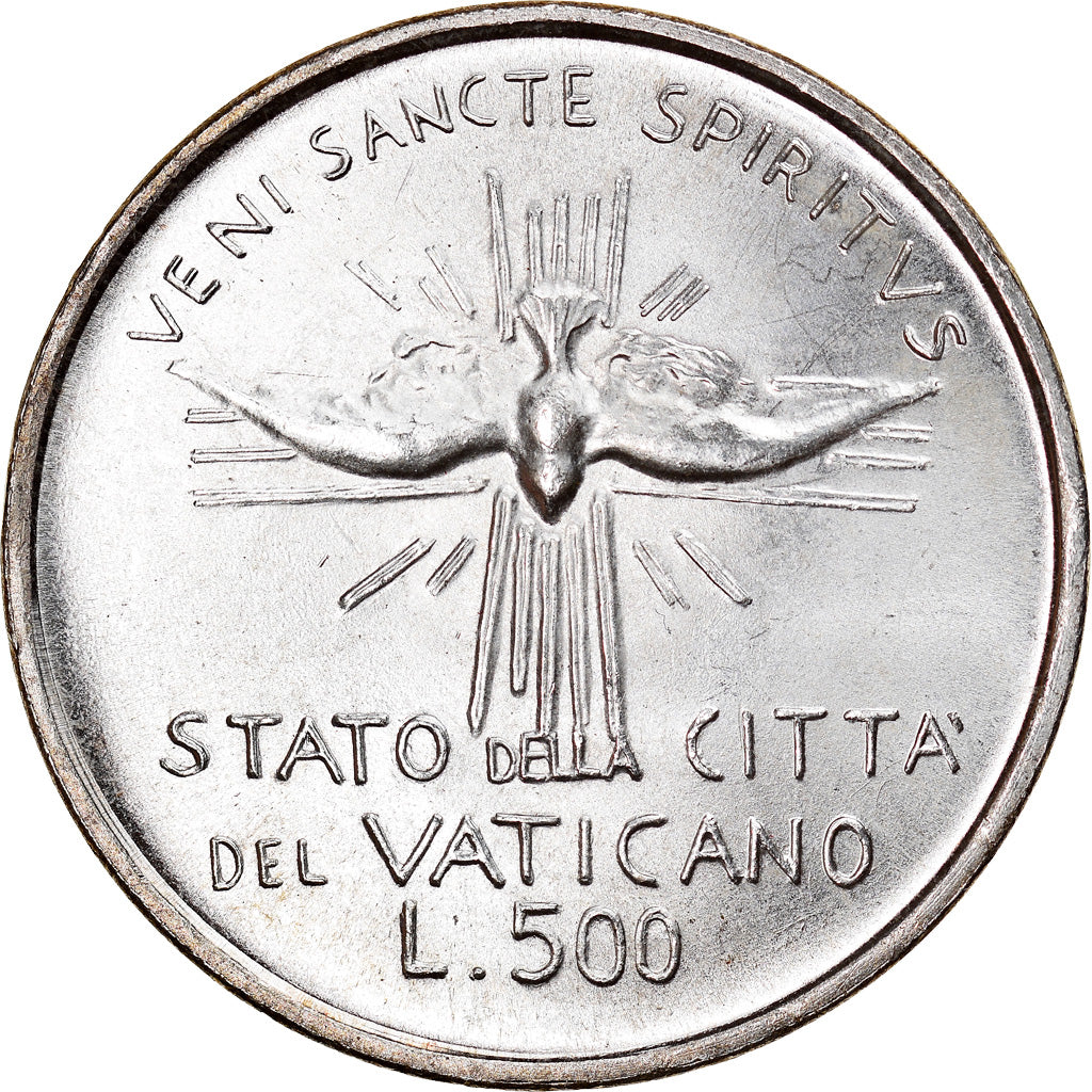 Coin, VATICAN CITY, Sede Vacante, 500 Lire, 1978, Roma, MS(65-70), Silver