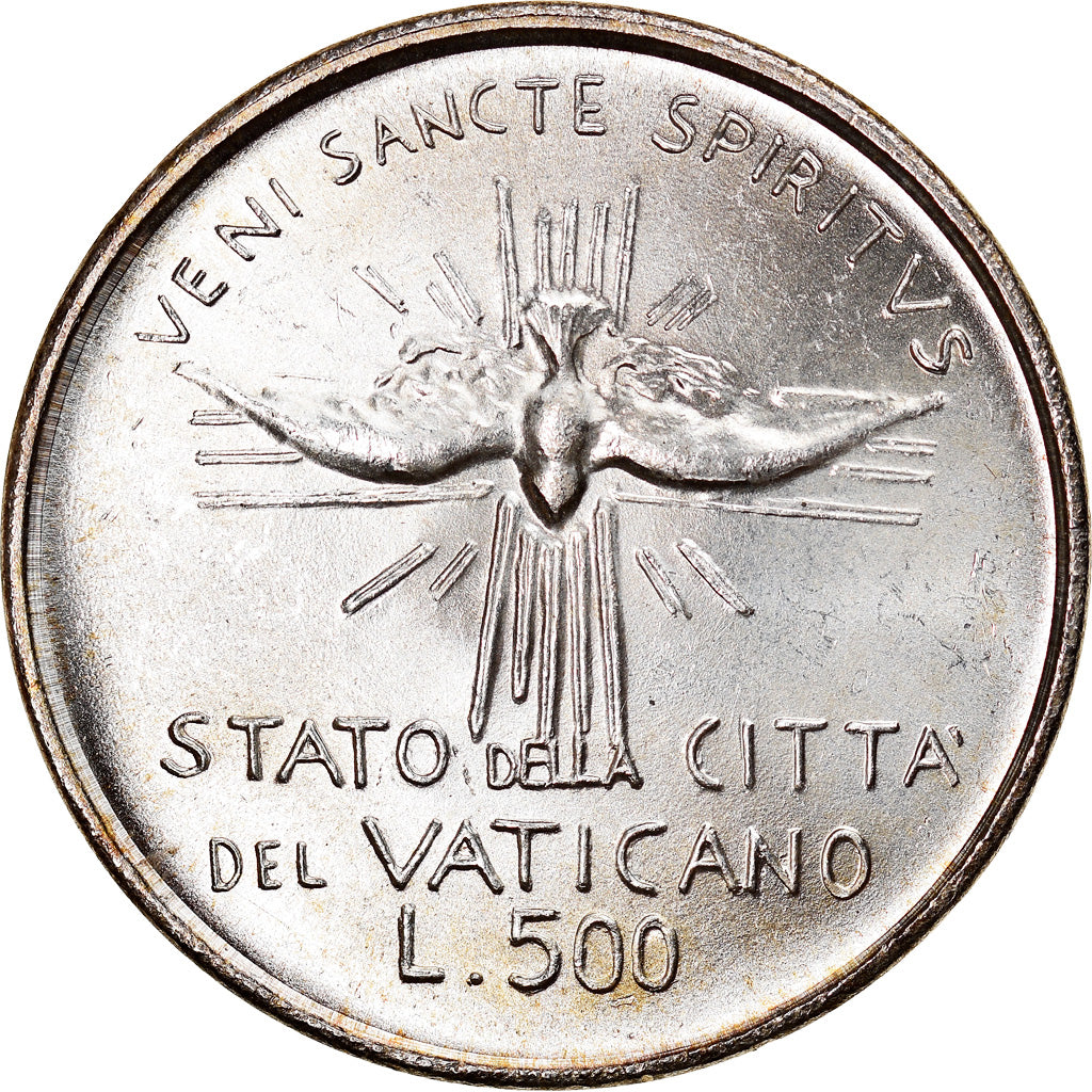 Coin, VATICAN CITY, Sede Vacante, 500 Lire, 1978, Roma, MS(65-70), Silver