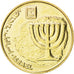 ISRAEL, 10 Agorot, 2009, KM #158, MS(63), Aluminum-Bronze, 22, 4.02