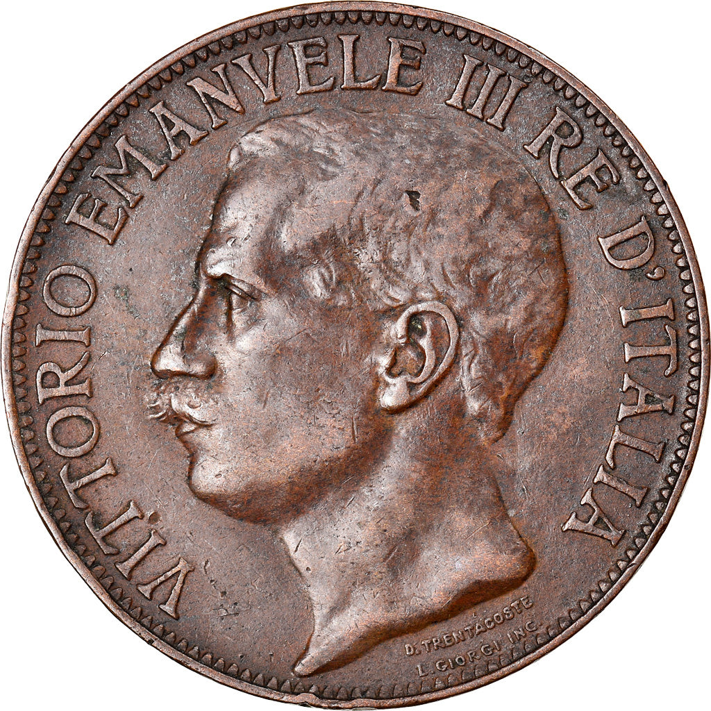 Münze, Italien, Vittorio Emanuele III, 10 Centesimi, 1911, Rome, SS, Bronze