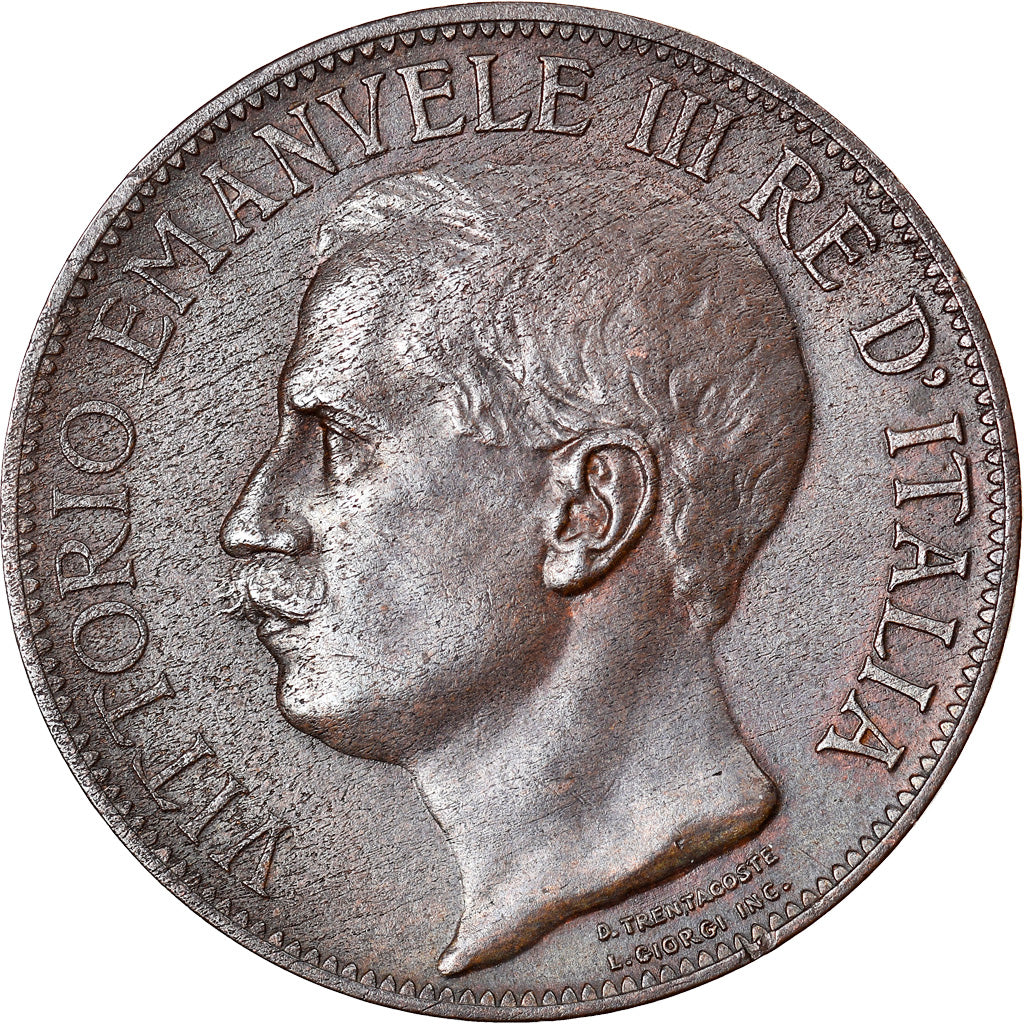 Monnaie, Italie, Vittorio Emanuele III, 10 Centesimi, 1911, Rome, TTB+, Bronze