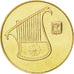 Coin, Israel, 1/2 New Sheqel, 2006, MS(63), Aluminum-Bronze, KM:159