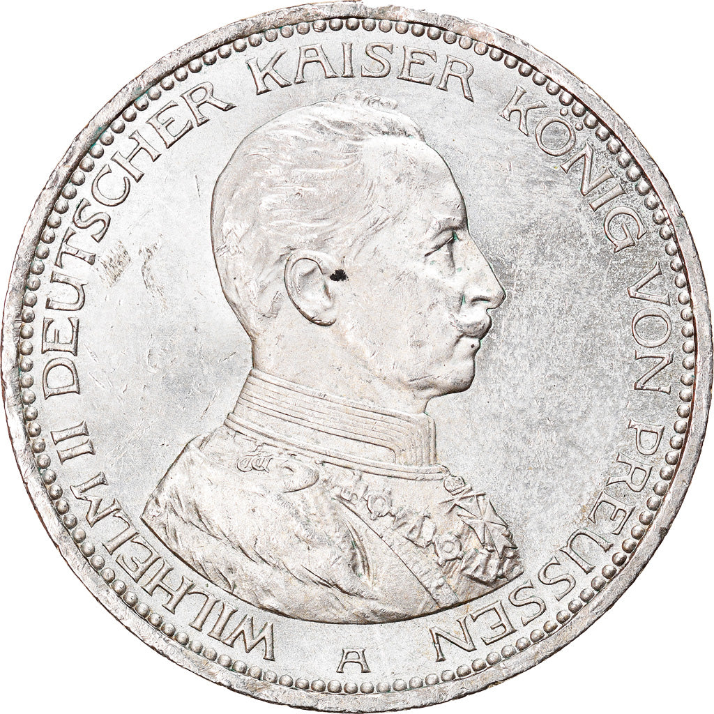 Coin, German States, PRUSSIA, Wilhelm II, 5 Mark, 1914, Berlin, MS(60-62)
