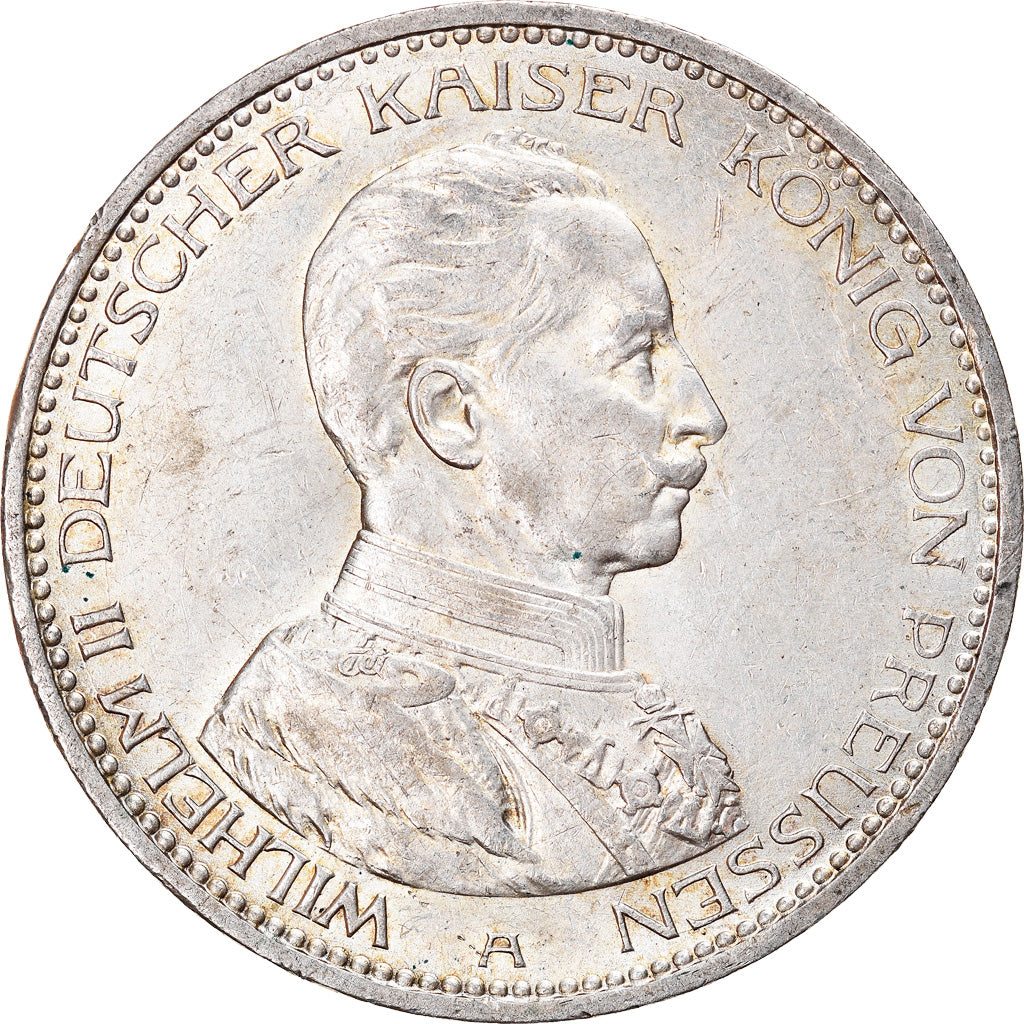 Coin, German States, PRUSSIA, Wilhelm II, 5 Mark, 1913, Berlin, MS(60-62)