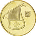 ISRAEL, 1/2 New Sheqel, 2010, KM #159, MS(63), Aluminum-Bronze, 26, 6.56
