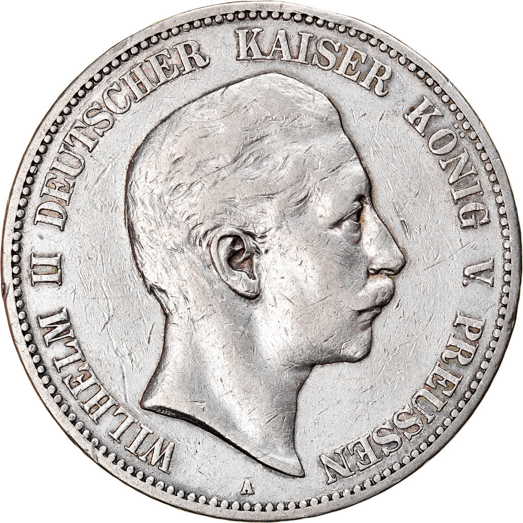 Moneta, Landy niemieckie, PRUSSIA, Wilhelm II, 5 Mark, 1903, Berlin, EF(40-45)