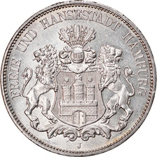 Coin, German States, HAMBURG, 5 Mark, 1913, Hamburg, MS(60-62), Silver, KM:610