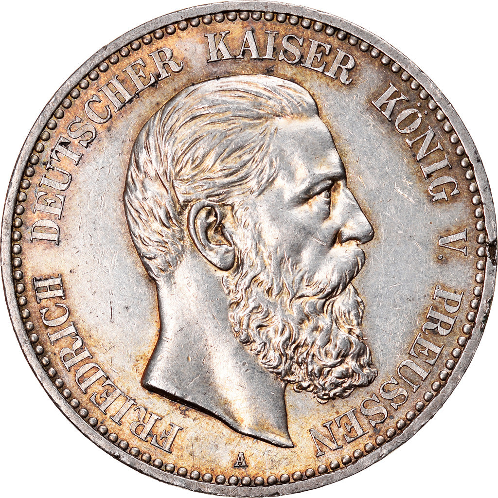 Coin, German States, PRUSSIA, Friedrich III, 5 Mark, 1888, Berlin, MS(60-62)