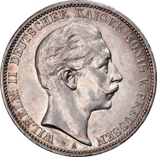 Coin, German States, PRUSSIA, Wilhelm II, 3 Mark, 1911, Berlin, MS(60-62)