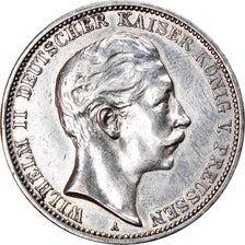 Munten, Duitse staten, PRUSSIA, Wilhelm II, 3 Mark, 1909, Berlin, ZF, Zilver