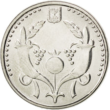 ISRAEL, 2 New Sheqalim, 2008, KM #433, MS(63), Nickel Plated Steel, 21.6, 5.72