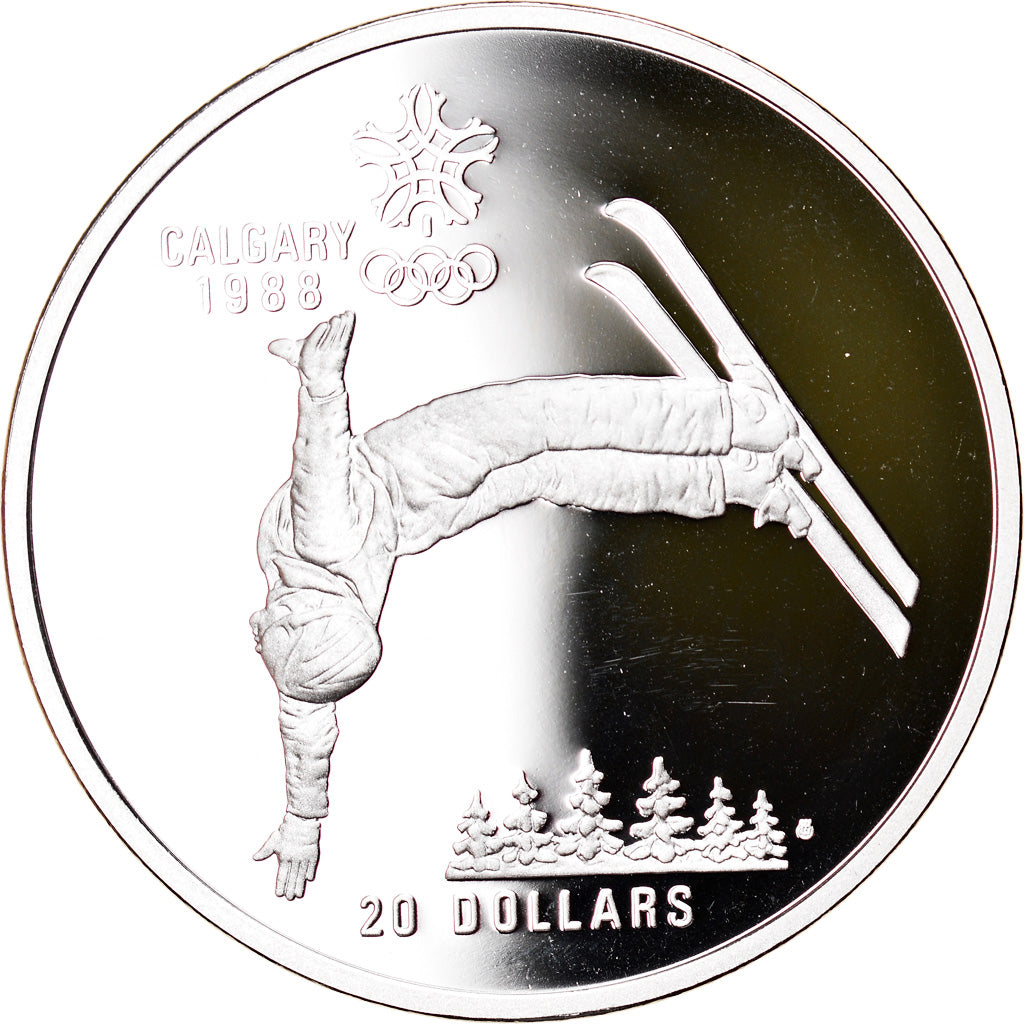 Coin, Canada, 20 Dollars, 1986, Royal Canadian Mint, MS(65-70), Silver, KM:151