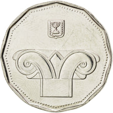 ISRAEL, 5 New Sheqalim, 2008, KM #207, MS(63), Copper-Nickel, 24, 8.16