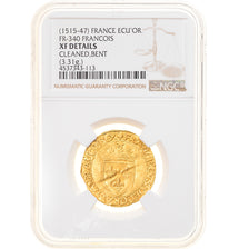 Moneda, Francia, François Ier, Écu d'or, Toulouse, 5th type, BC+, Oro