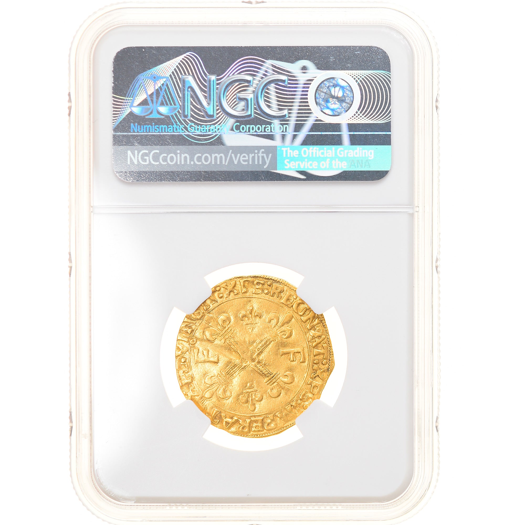 Moneda, Francia, François Ier, Écu d'or, Toulouse, 5th type, BC+, Oro