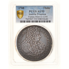 Coin, Austria, Joseph I, Thaler, 1708, Vienna, PCGS, AU55, AU(55-58), Silver