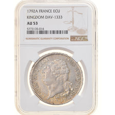 Monnaie, France, Écu de 6 livres françois, ECU, 6 Livres, 1792, Paris, NGC