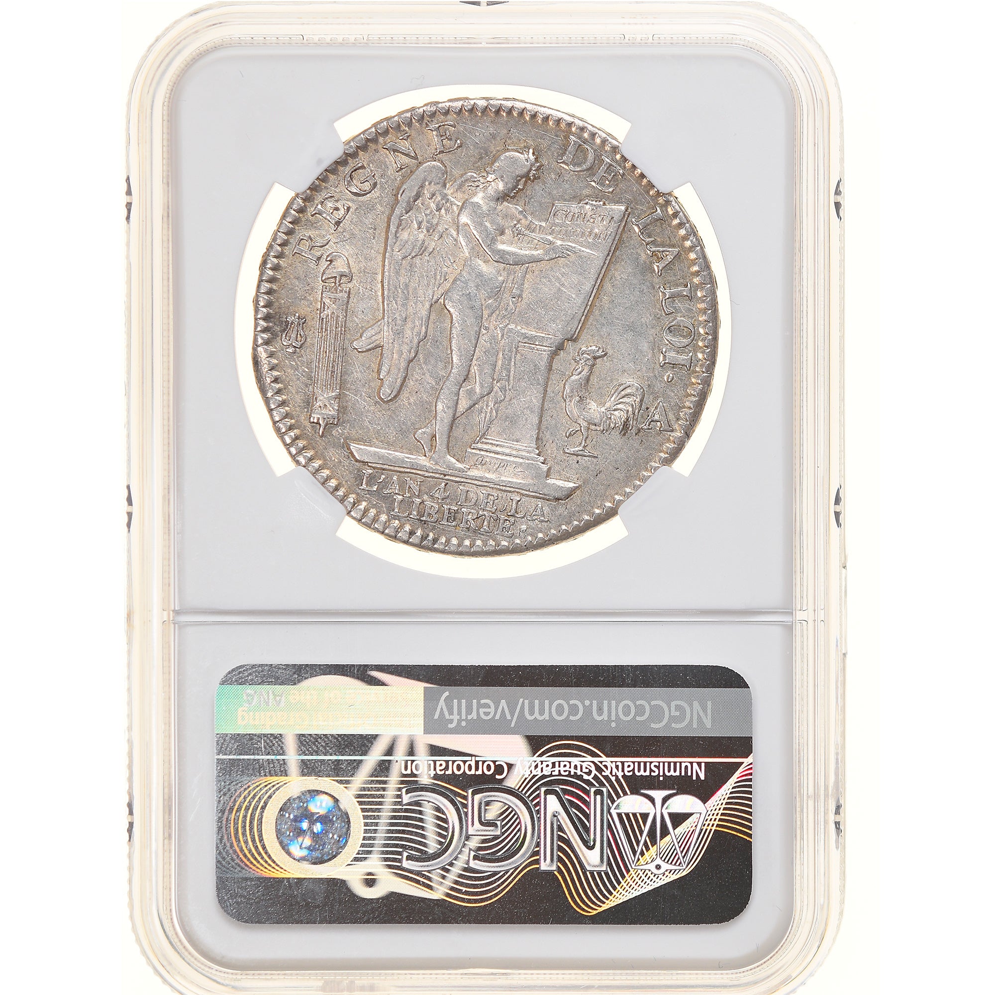 Monnaie, France, Écu de 6 livres françois, ECU, 6 Livres, 1792, Paris, NGC