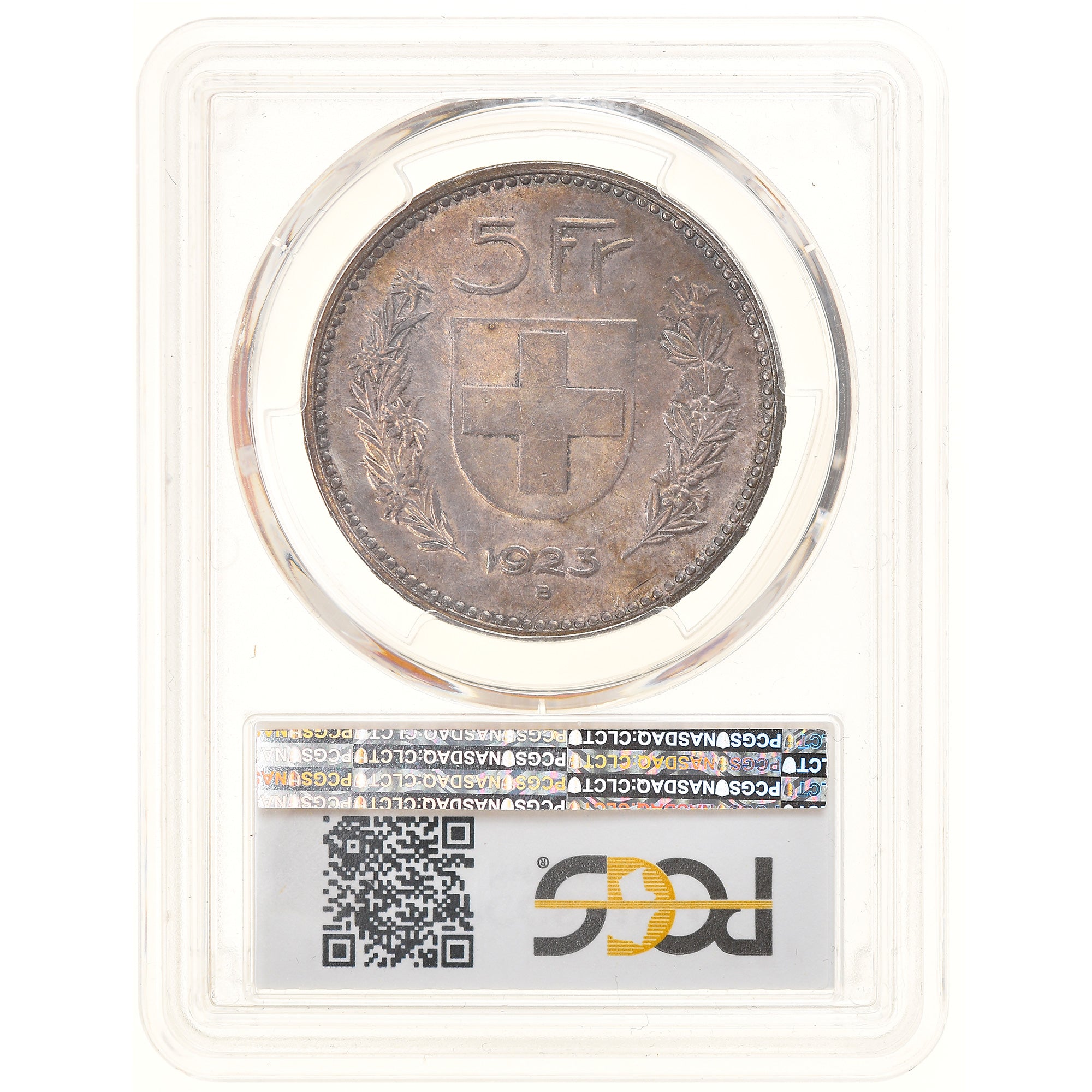 Coin, Switzerland, 5 Francs, 1923, Bern, PCGS, MS64, MS(64), Silver, KM:37