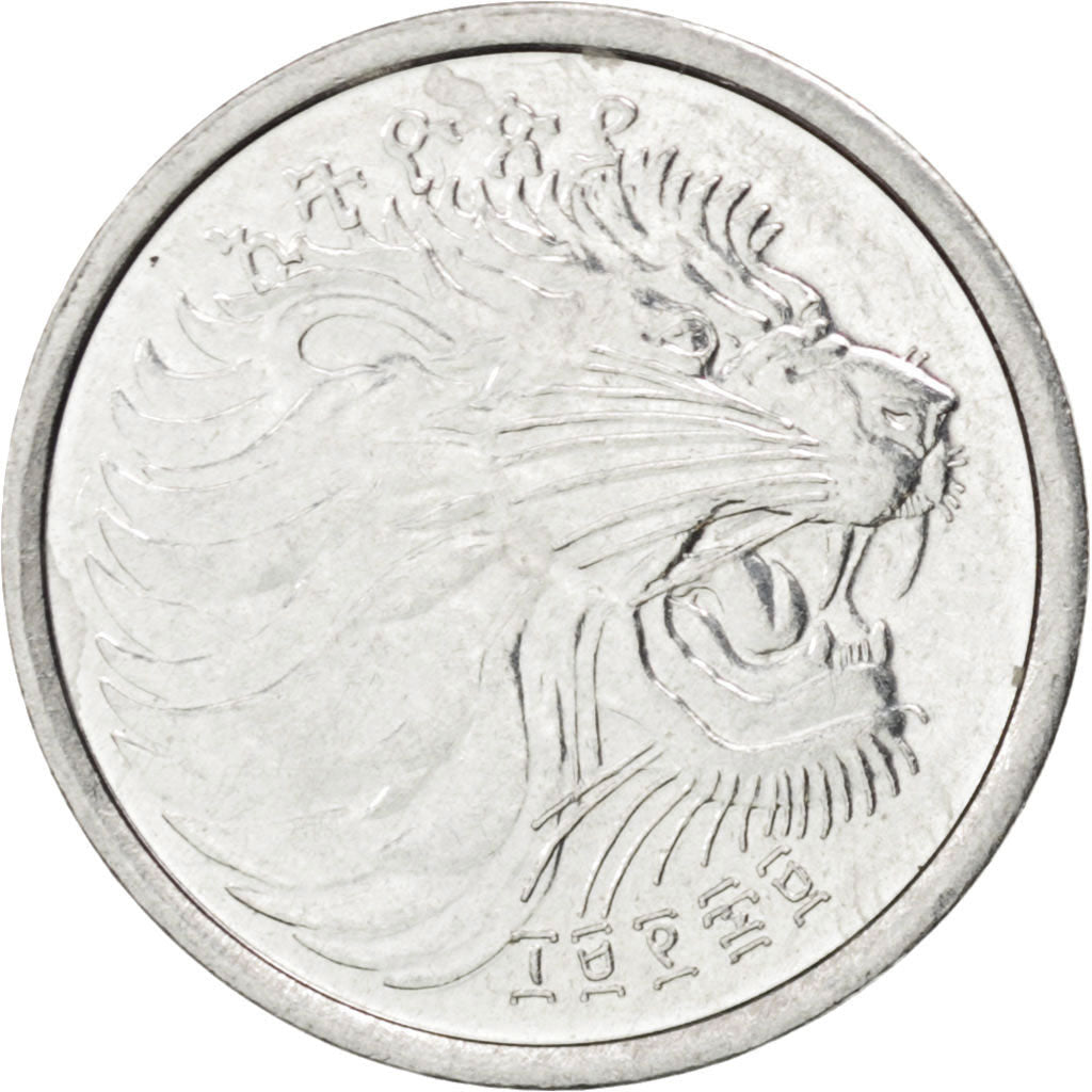 Coin, Ethiopia, Cent, 1977, MS(63), Aluminum, KM:43.1