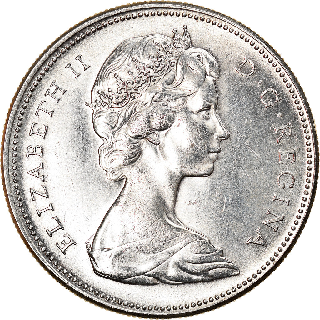 Coin, Canada, Elizabeth II, Dollar, 1967, Royal Canadian Mint, Ottawa