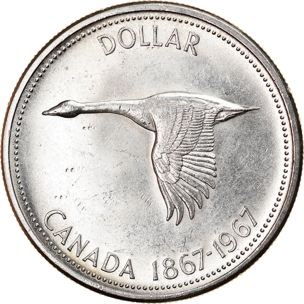 Coin, Canada, Elizabeth II, Dollar, 1967, Royal Canadian Mint, Ottawa
