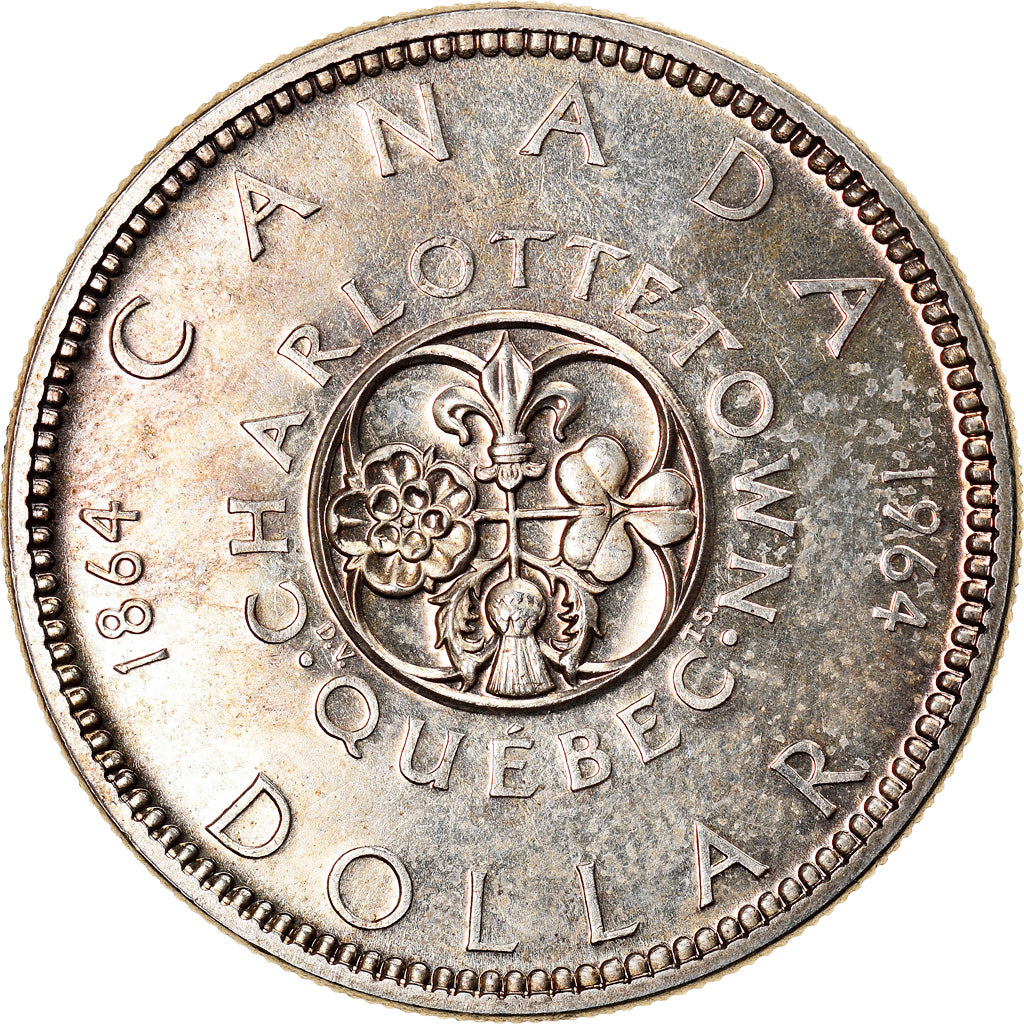 Coin, Canada, Elizabeth II, Dollar, 1964, Royal Canadian Mint, Ottawa