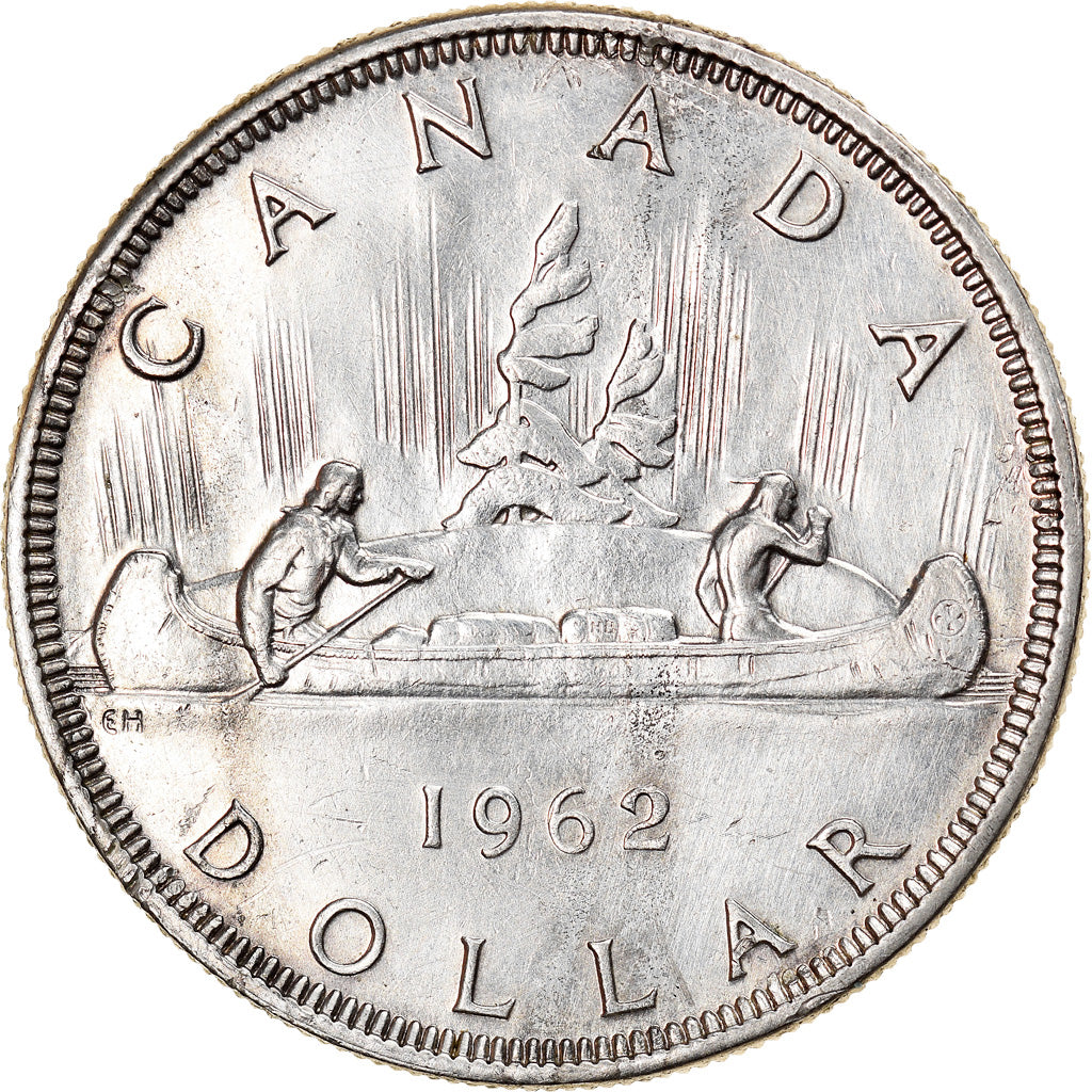 Coin, Canada, Elizabeth II, Dollar, 1962, Royal Canadian Mint, Ottawa, MS(63)