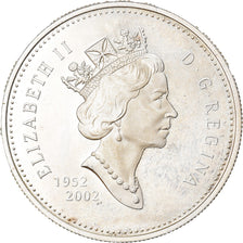 Coin, Canada, Elizabeth II, Dollar, 2002, Royal Canadian Mint, MS(63), Silver