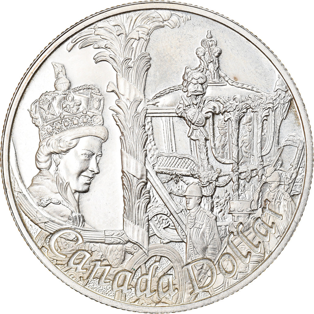 Coin, Canada, Elizabeth II, Dollar, 2002, Royal Canadian Mint, MS(63), Silver