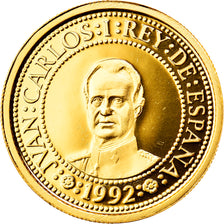 Moneda, España, Juan Carlos I, 20000 Pesetas, 1992, Madrid, FDC, Oro, KM:1003