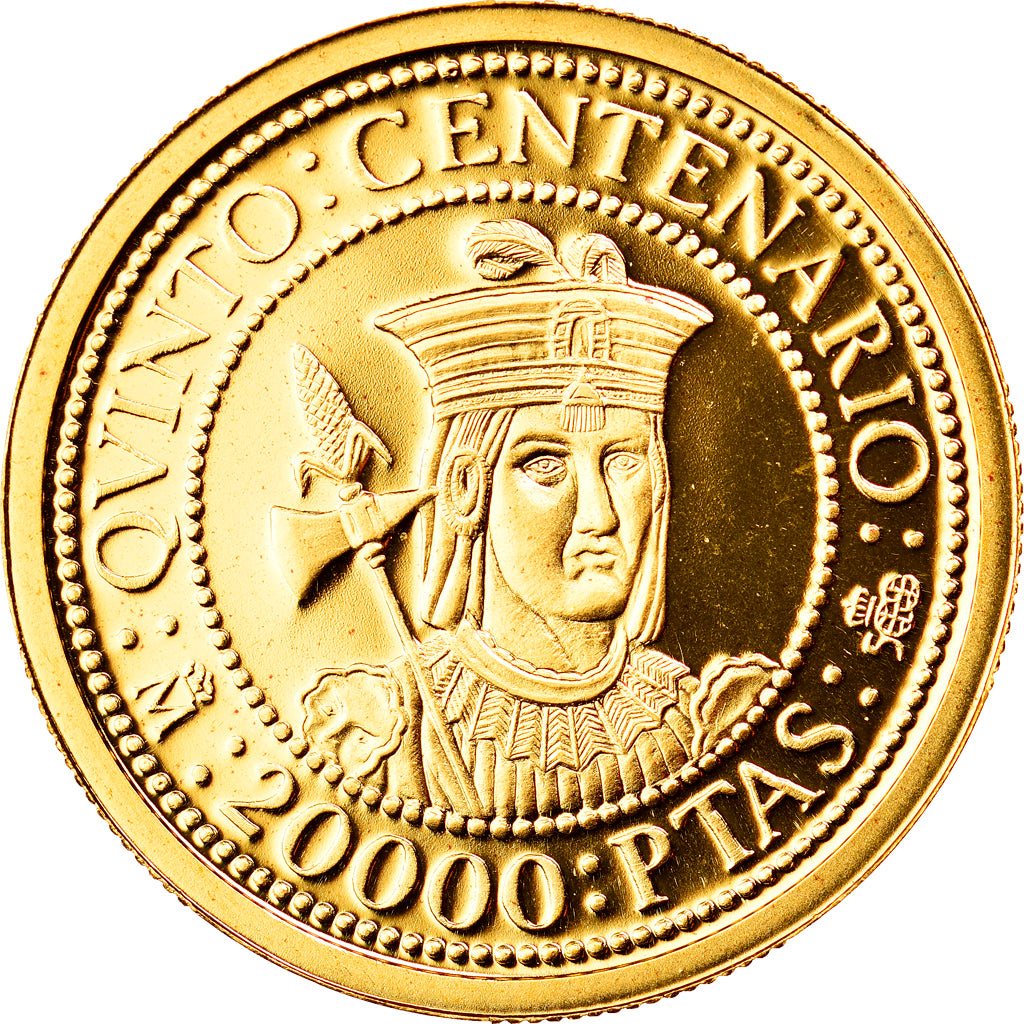 Moneda, España, Juan Carlos I, 20000 Pesetas, 1991, Madrid, FDC, Oro, KM:899