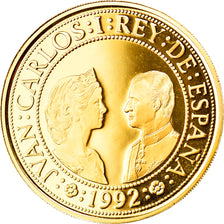 Moneda, España, Juan Carlos I, 80000 Pesetas, 1992, Madrid, FDC, Oro, KM:1005