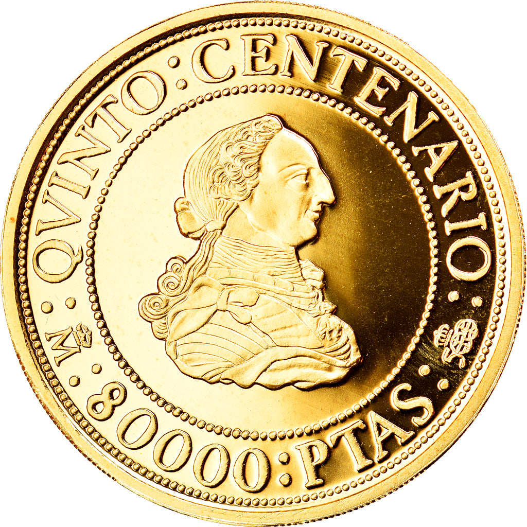 Moneda, España, Juan Carlos I, 80000 Pesetas, 1991, Madrid, FDC, Oro, KM:902