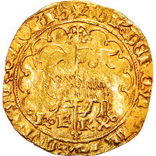 Moeda, França, Charles VI, Agnel d'or, VF(20-25), Dourado, Duplessy:372B