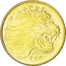 Coin, Ethiopia, 10 Cents, 2008, MS(63), Brass plated steel, KM:45.3