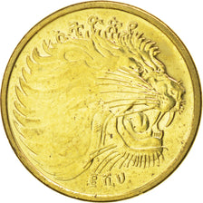 ETHIOPIA, 10 Cents, 2008, KM #45.3, MS(63), Brass Plated Steel, 23, 4.48