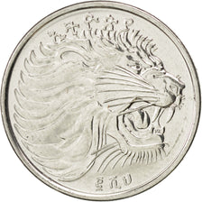 Coin, Ethiopia, 25 Cents, 2008, MS(63), Copper-Nickel Plated Steel, KM:46.3