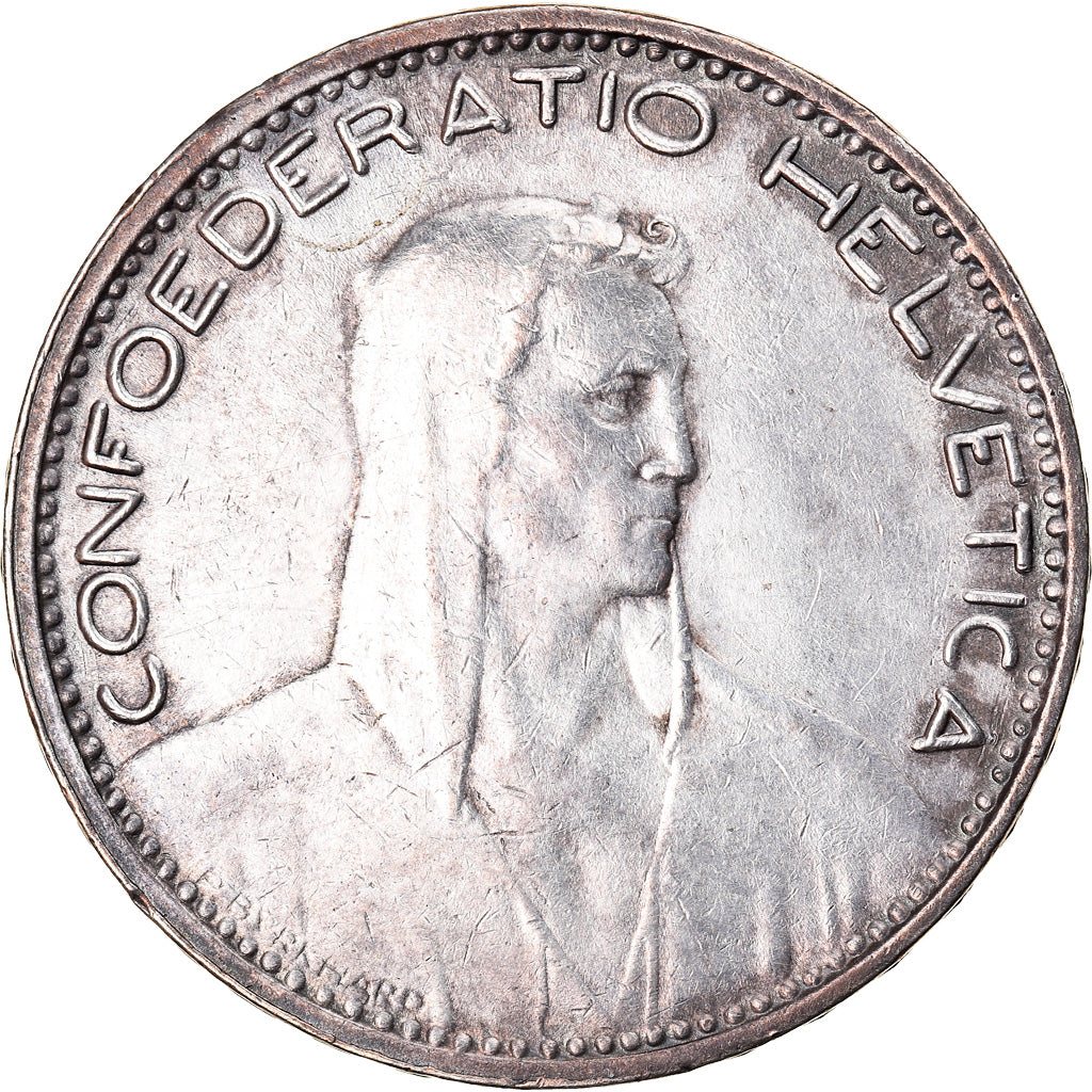 Coin, Switzerland, 5 Francs, 1923, Bern, VF(30-35), Silver, KM:37