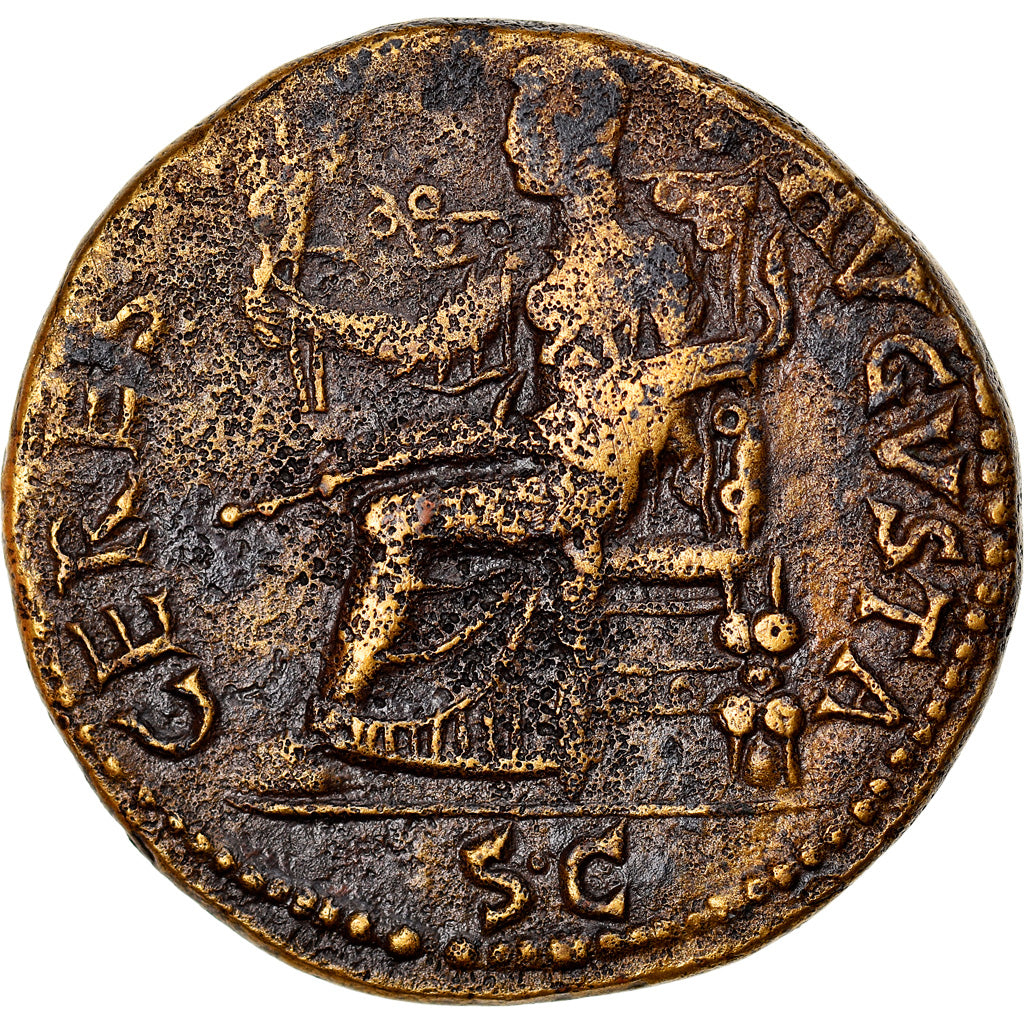 Coin, Claudius, Dupondius, 41-45, Roma, AU(55-58), Bronze, RIC:94