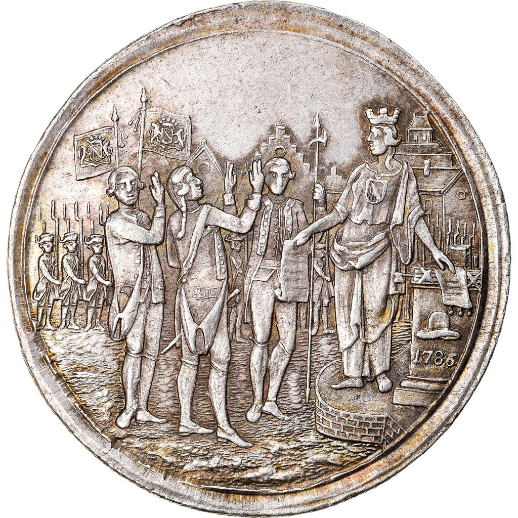Netherlands, Medal, Utrecht burgers, 1786, Rare, MS(63), Silver