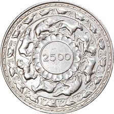Coin, Ceylon, Elizabeth II, 5 Rupees, 1957, AU(55-58), Silver, KM:126