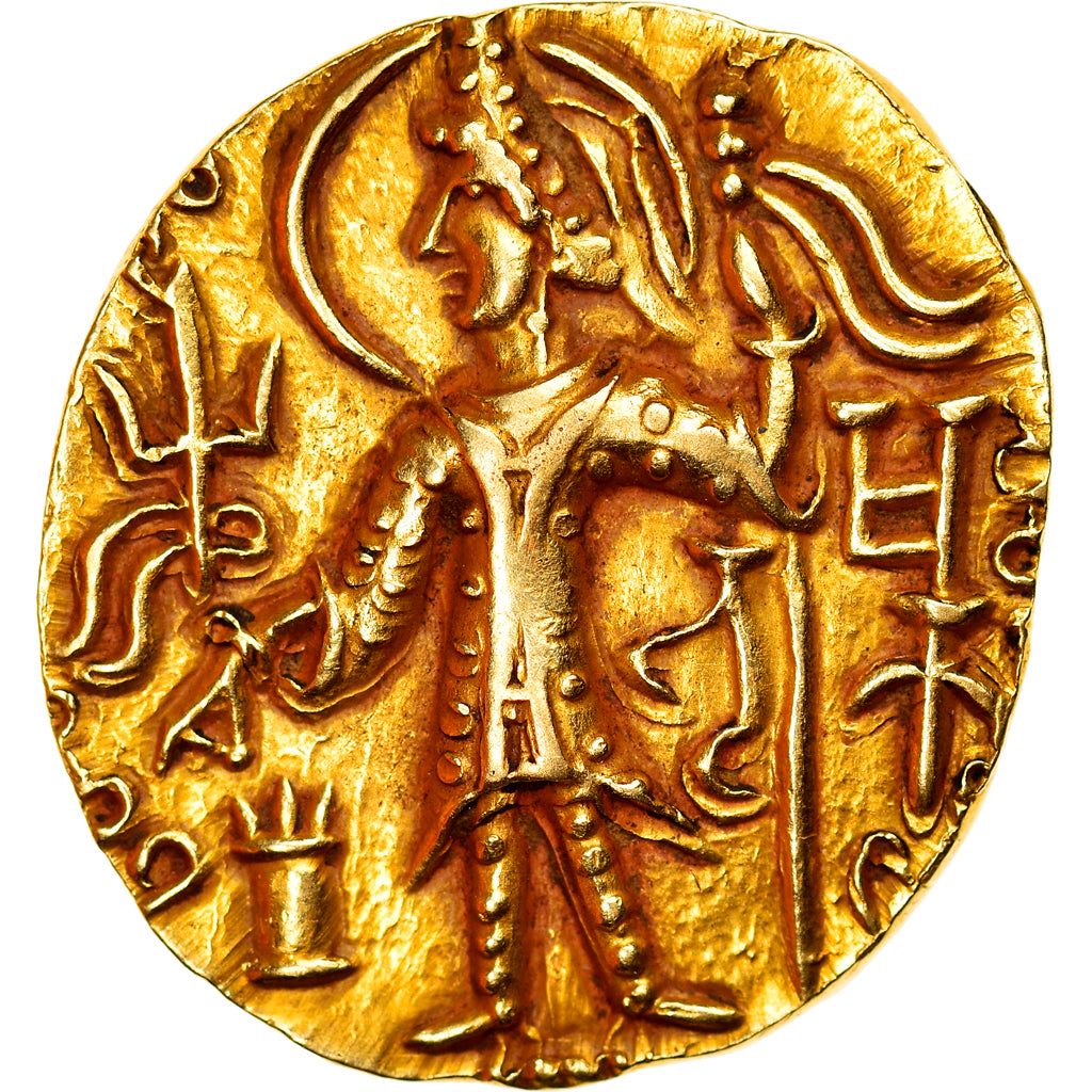 Coin, Kushan Empire, Shaka, Stater, 300-330, AU(55-58), Gold