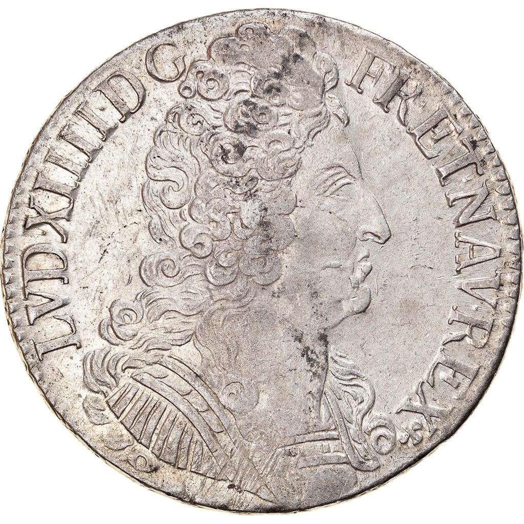 Monnaie, France, Louis XIV, Écu aux 3 couronnes, Ecu, 1710, Amiens, TTB+