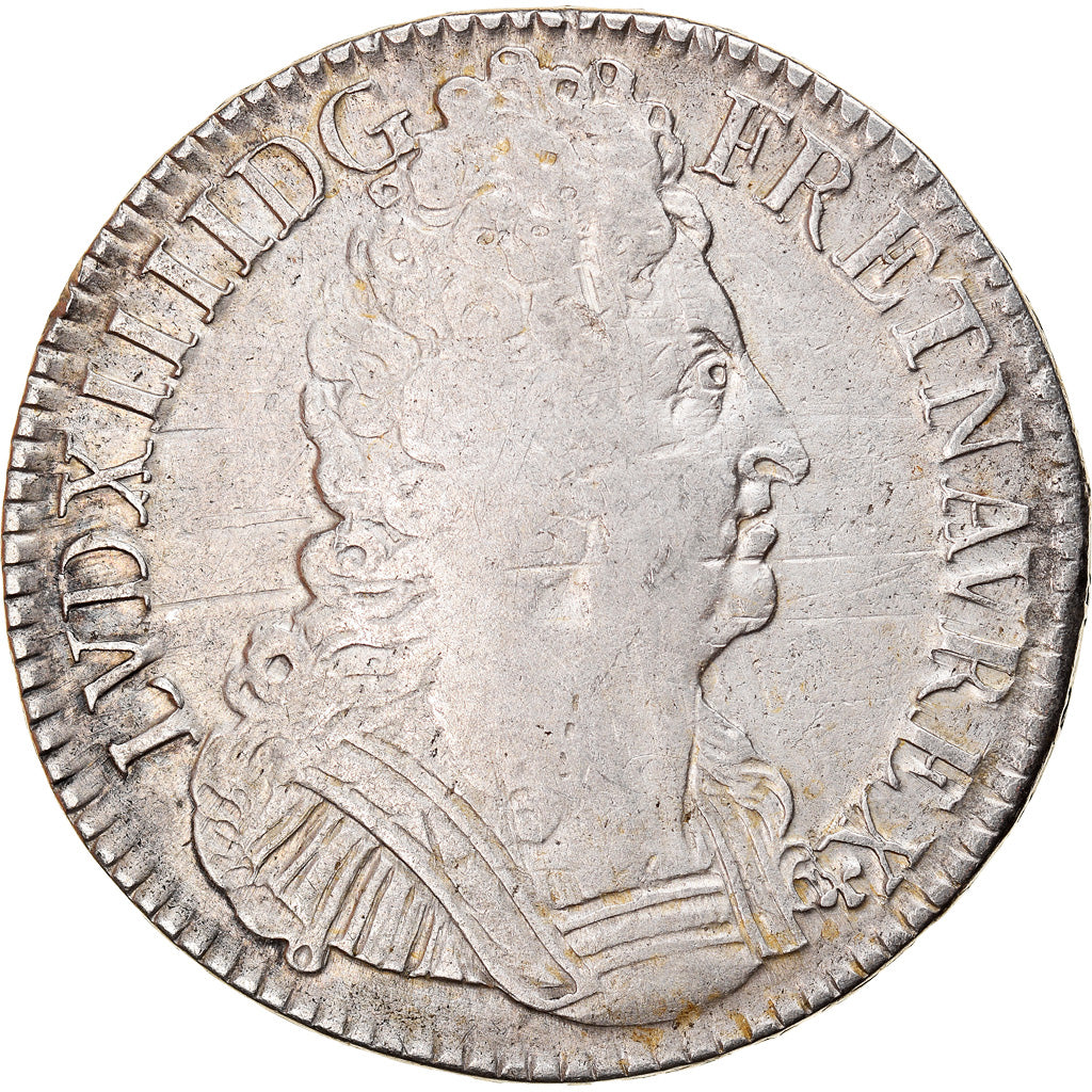 Moneta, Francia, Louis XIV, Écu aux 3 couronnes, Ecu, 1711, Paris, BB, Argento