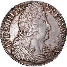 Coin, France, Louis XIV, Écu aux 3 couronnes, Ecu, 1711, Nantes, AU(50-53)