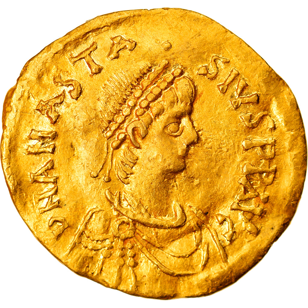 Münze, Anastasius I, Tremissis, 492-518, Constantinople, VZ+, Gold, Sear:8