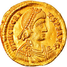 Coin, Honorius, Solidus, Ravenna, AU(55-58), Gold, RIC:1287
