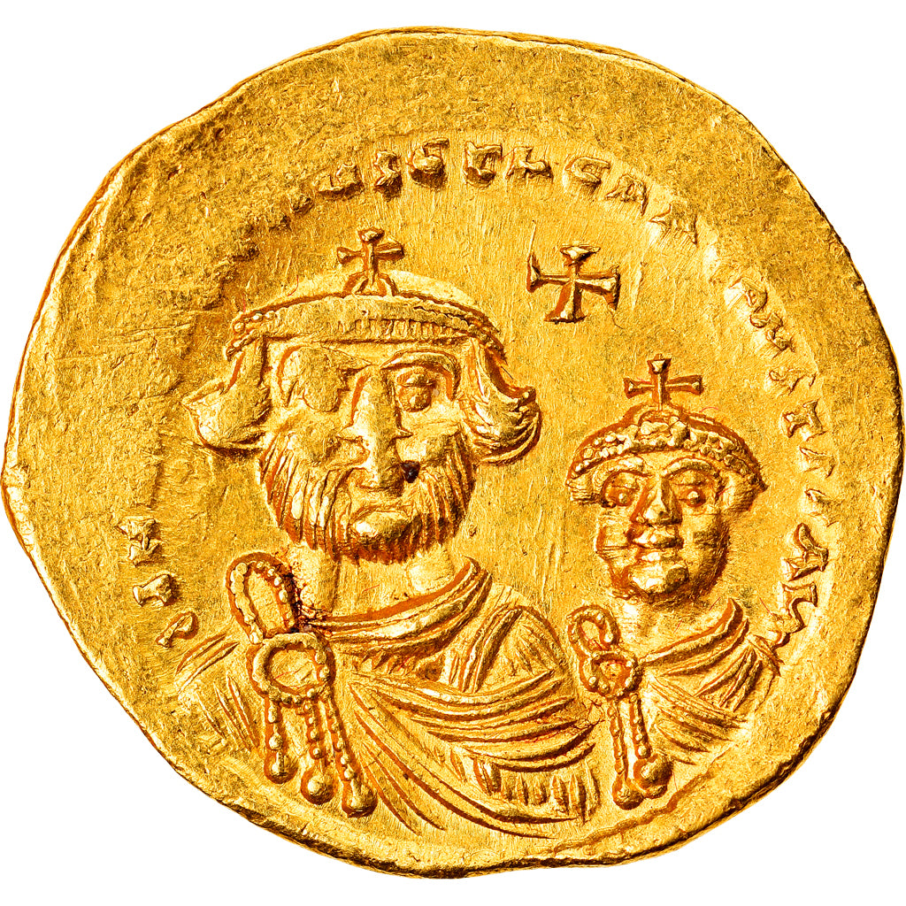 Coin, Heraclius, Solidus, 610-641, Constantinople, EF(40-45), Gold, Sear:743